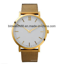 Fashion Custom Logo Watch Gold Wrist Watch Ladies